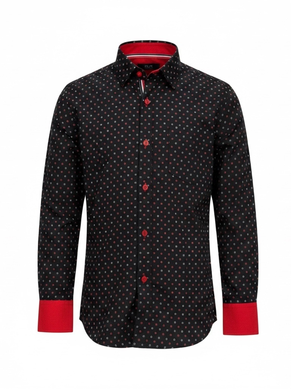 Elie Balleh Boys Dress Shirt Size 10 Modern Fit Black - Picture 3 of 5